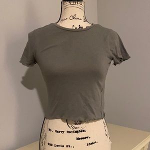 Forever 21 ruffled edge top